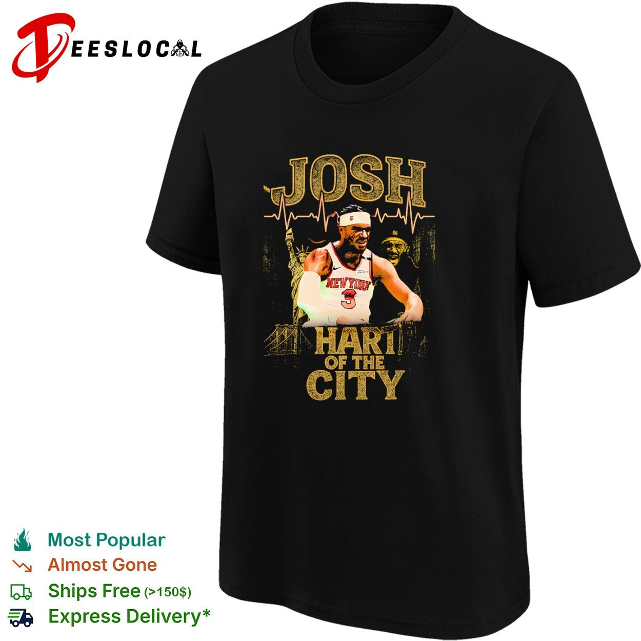 Josh Hart New York Knicks NBA Josh Hart of the City shirt