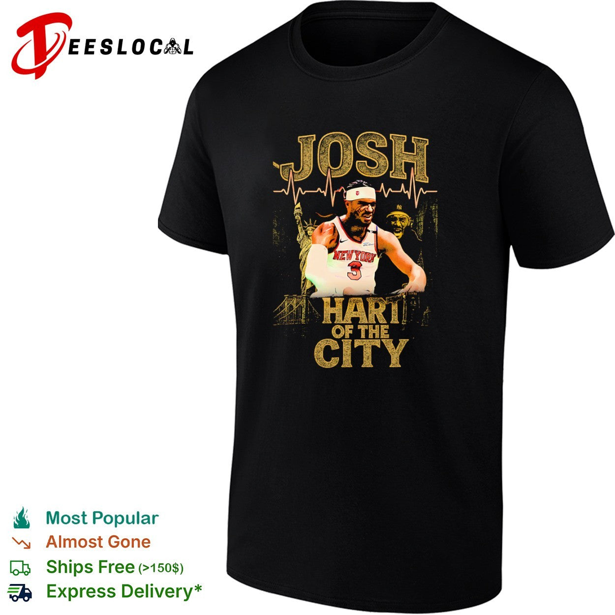 Josh Hart New York Knicks NBA Josh Hart of the City shirt