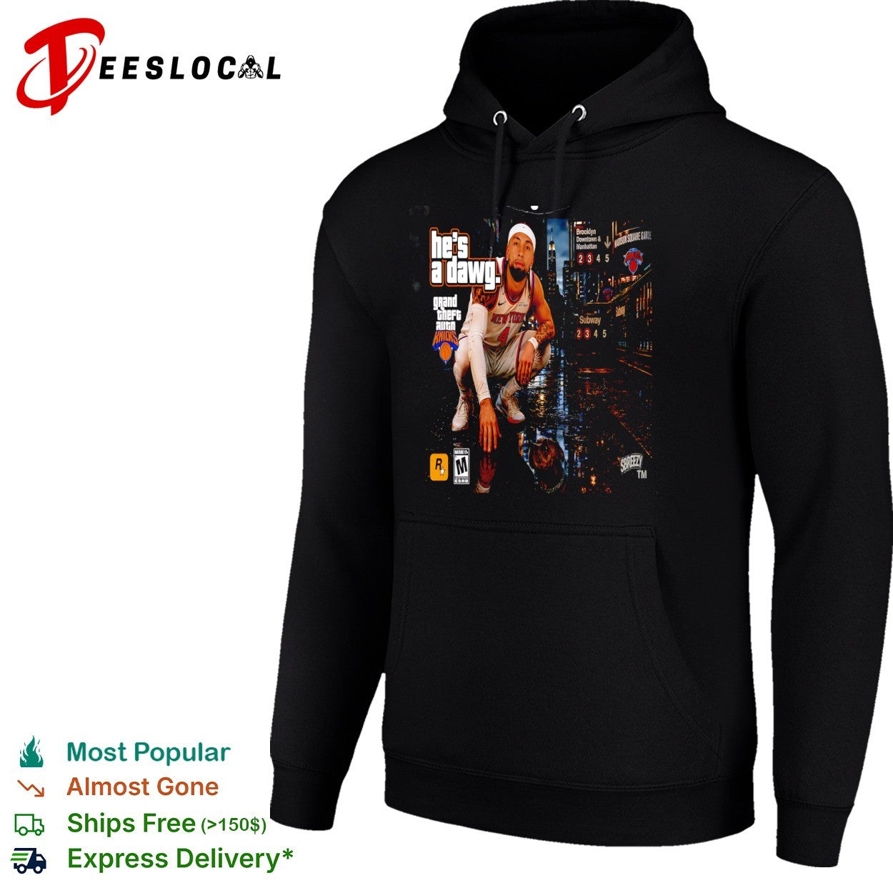 Josh Hart New York Knicks NBA he is a dawg Grand Theft Auto shirt