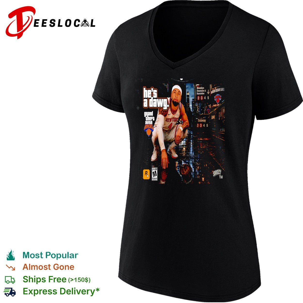 Josh Hart New York Knicks NBA he is a dawg Grand Theft Auto shirt
