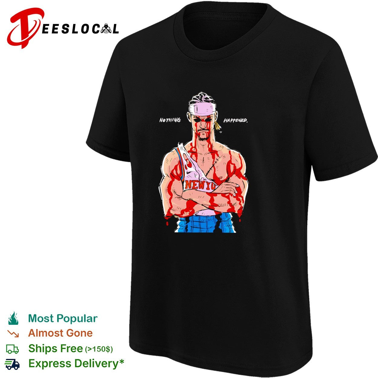 Josh Hart New York Knicks Nothing Happened One Piece Parody Basketball Shirt
