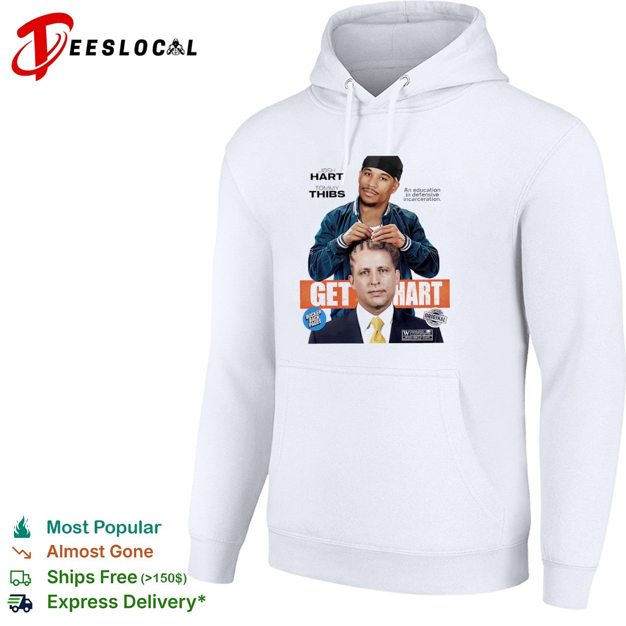Josh Hart Tom Thibodeau New York Knicks Get Hart parody basketball shirt
