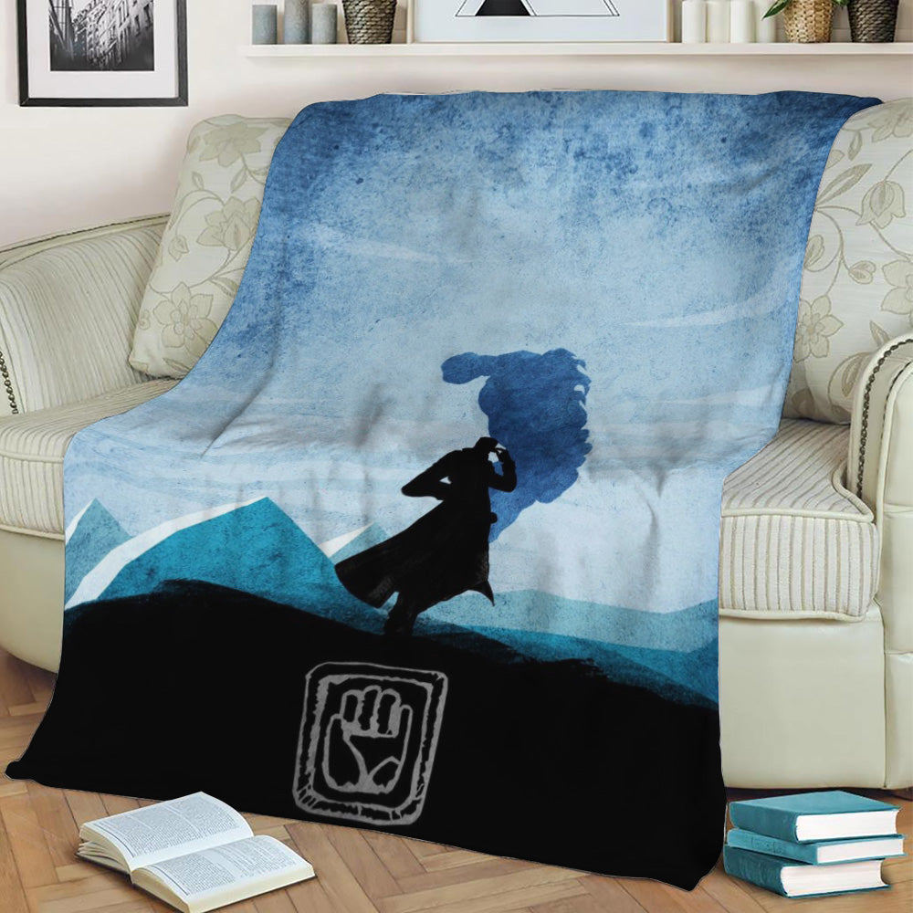 Jotaro Kujo is JoJo Fleece Throw Blanket