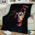 Juice world popart Fleece Throw Blanket