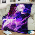 Jujitsu Kaizen Gojo Fleece Throw Blanket