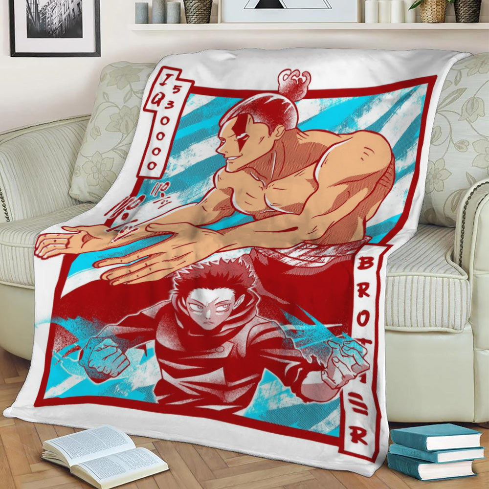 Jujutsu Kaisen Brothers Fleece Throw Blanket
