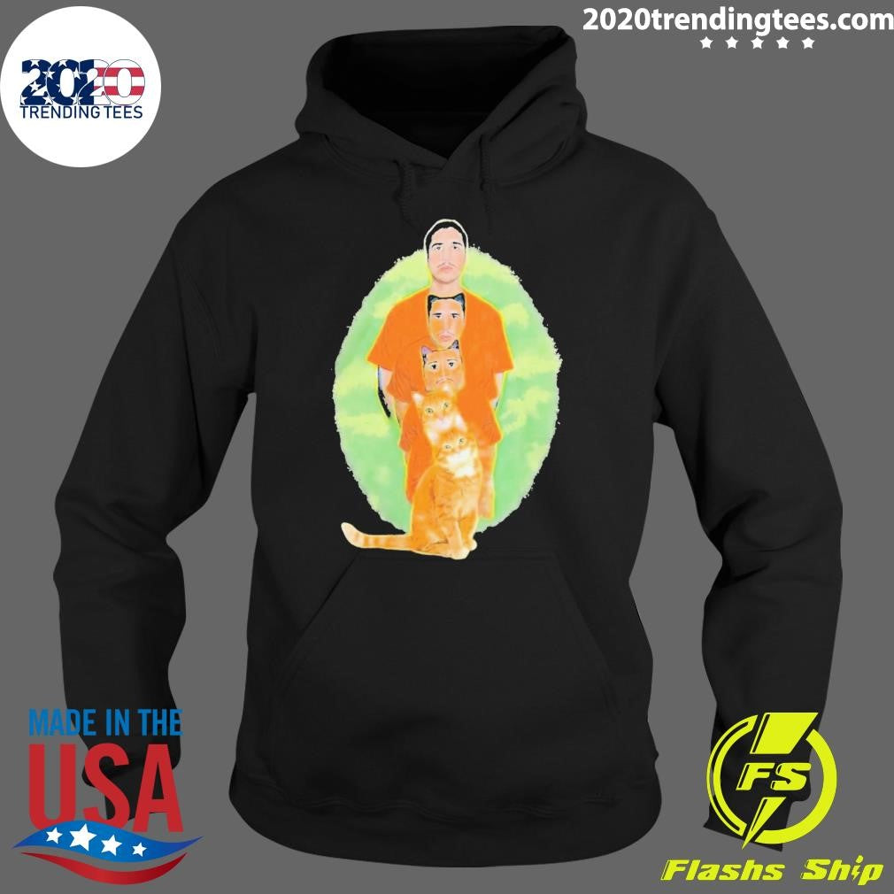 Julian and Logan Julian and Logan Logan Meows Tee Shirt