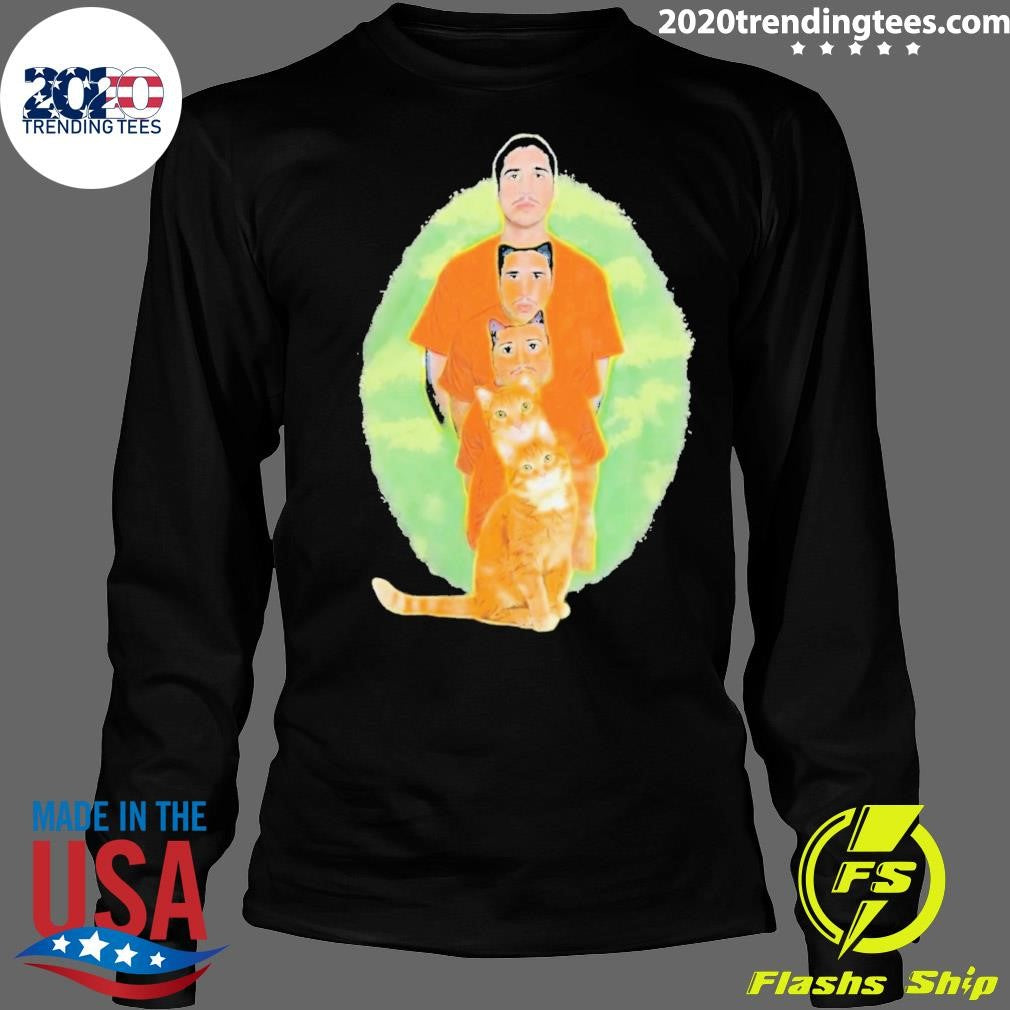 Julian and Logan Julian and Logan Logan Meows Tee Shirt