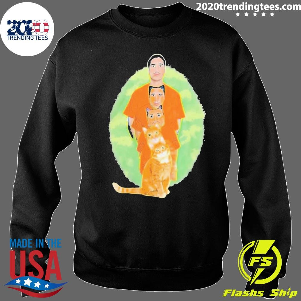 Julian and Logan Julian and Logan Logan Meows Tee Shirt