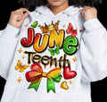 Juneteenth Coquette Bow Retro Juneteenth Graffiti Street Black Girl Magic T-Shirts