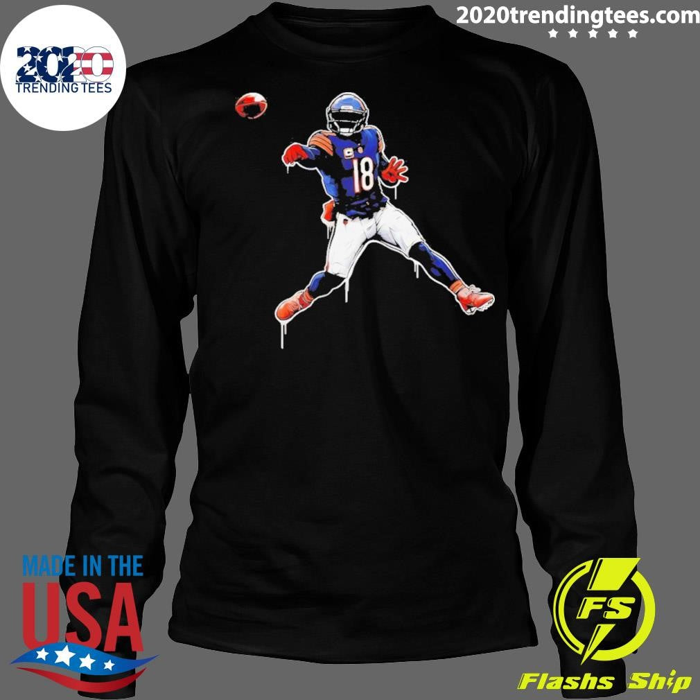 Just Throw It 18 Caleb Williams Chicago Bears Shirt