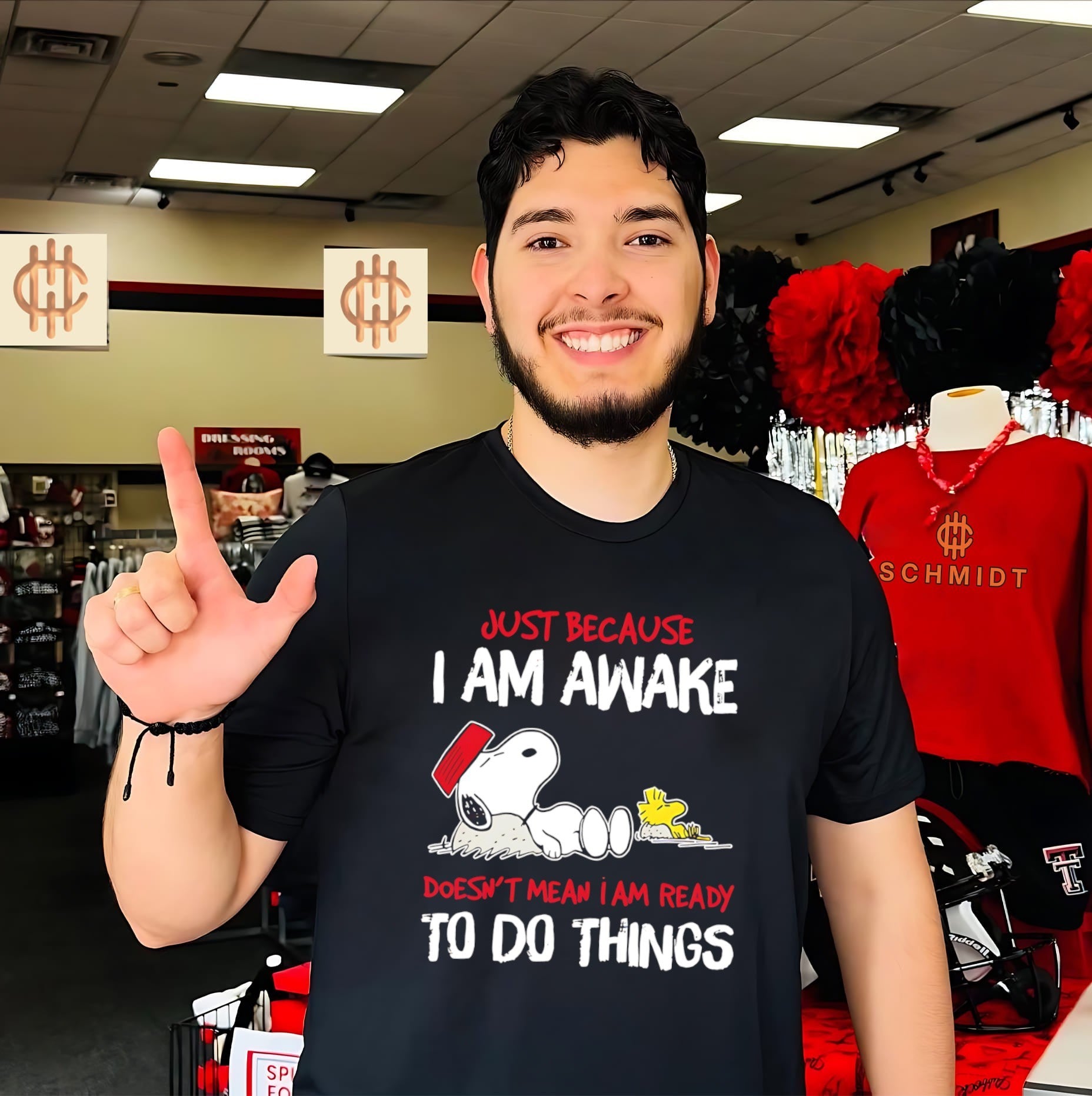 Just because I am awake doesn’t mean I am ready to do things Snoopy shirt