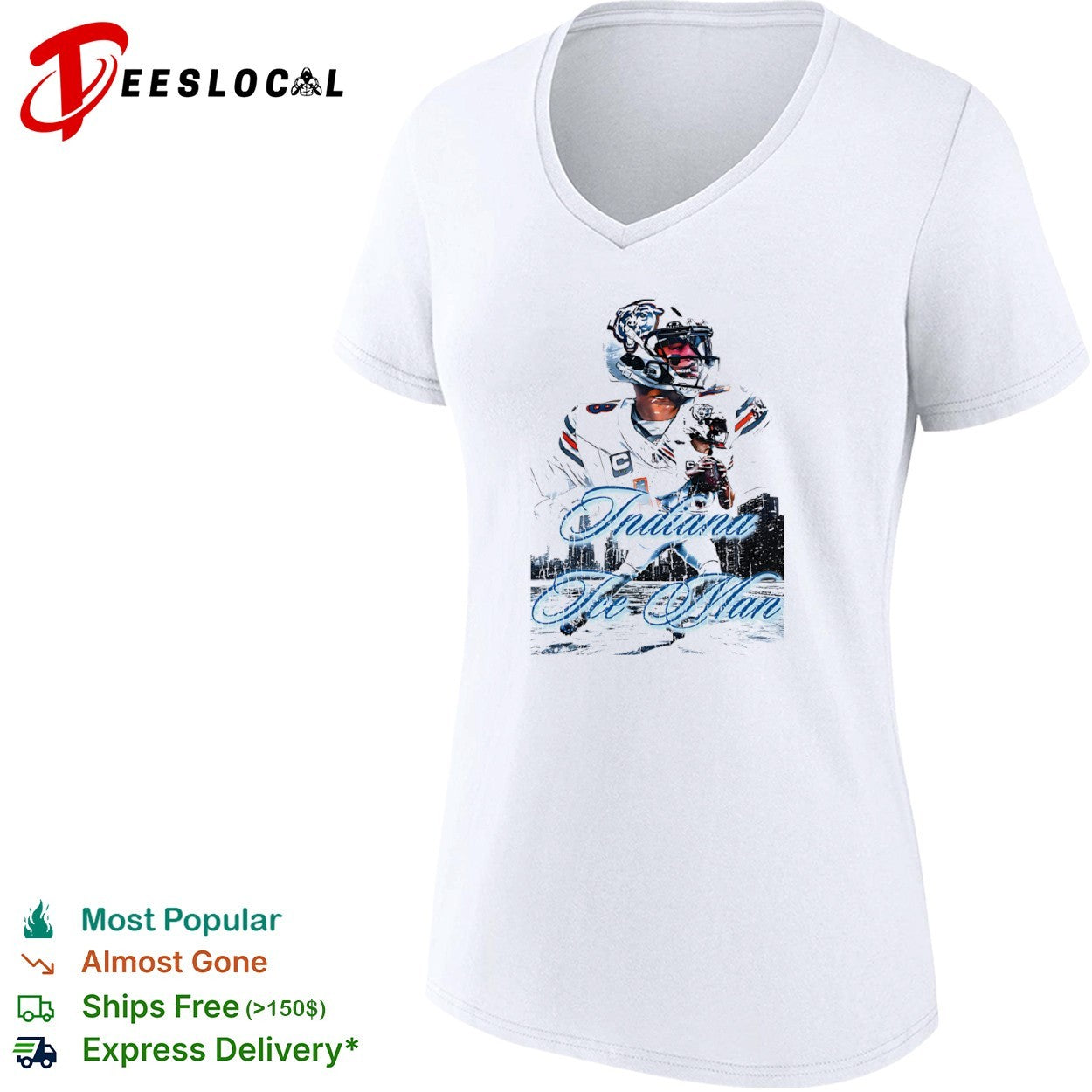 Justin Fields Chicago Bears Indiana Ice Man NFL shirt