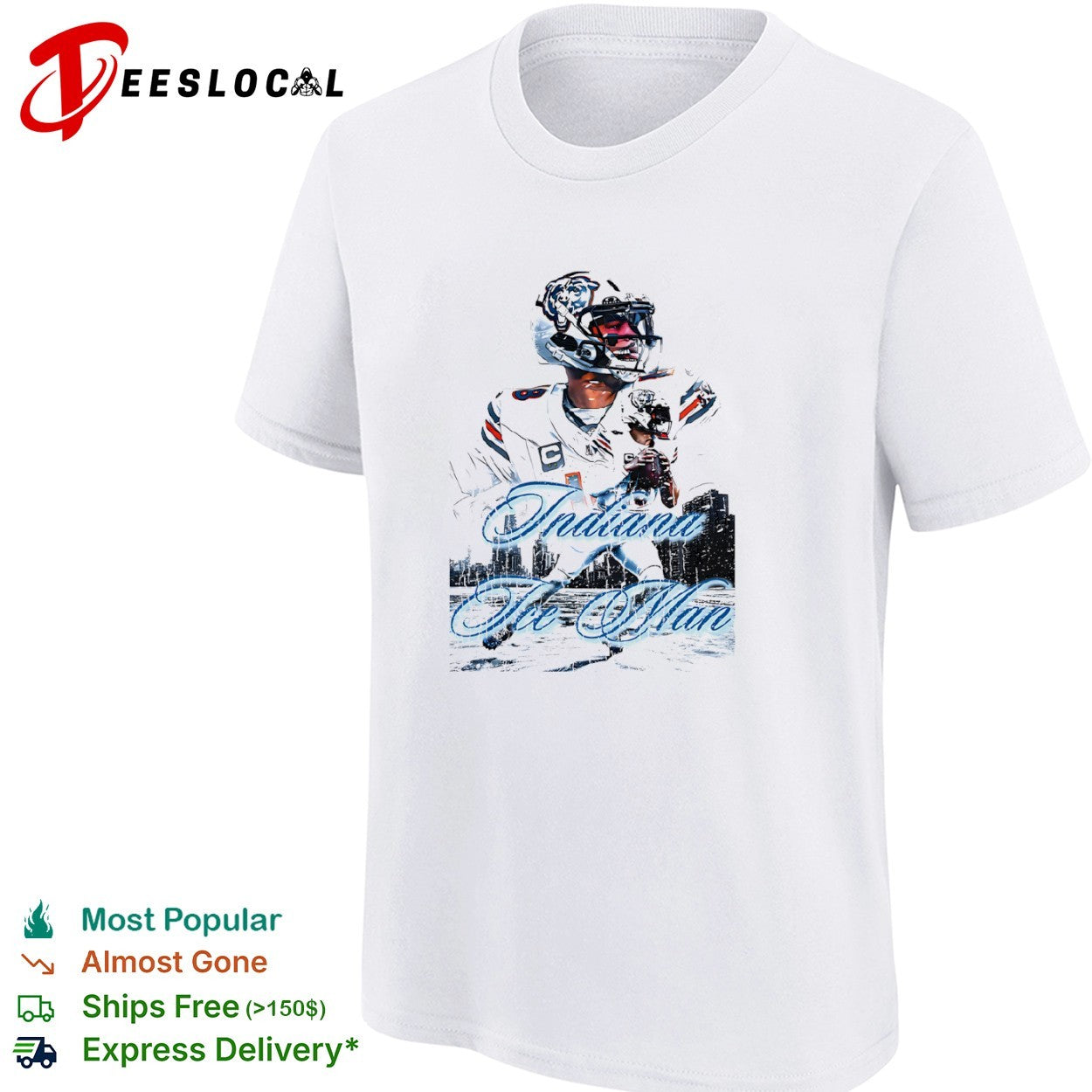 Justin Fields Chicago Bears Indiana Ice Man NFL shirt