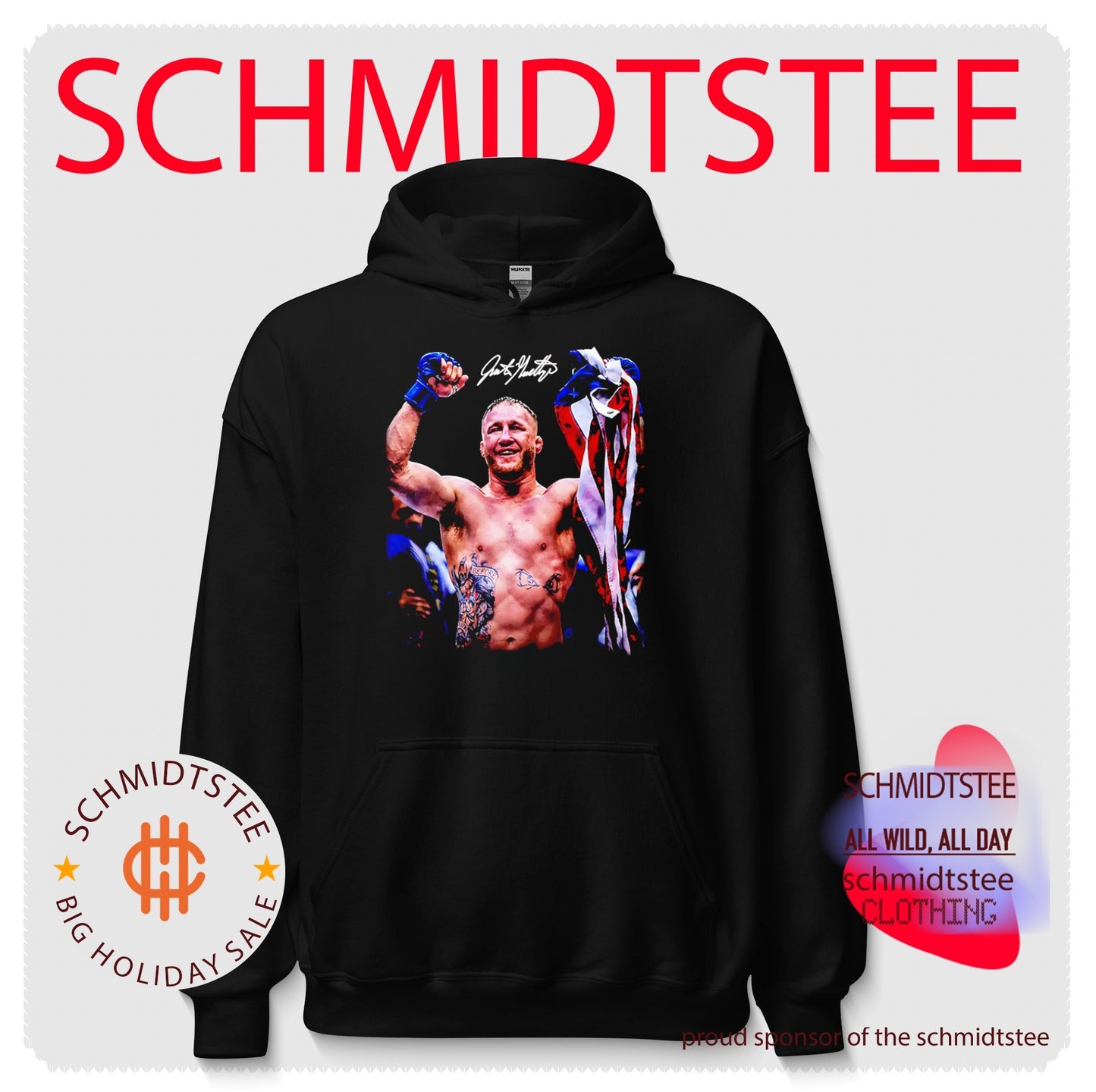 Justin Gaethje UFC fighter mma mixed martial signature shirt