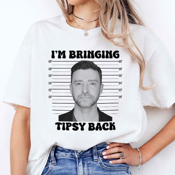 Justin Timberlake Mugshot I’m Bringing Tipsy Back Shirt