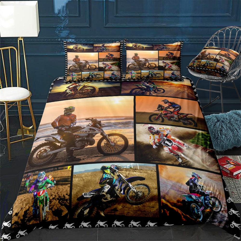Motocross Bedding Set (Duvet Cover & Pillow Shams)