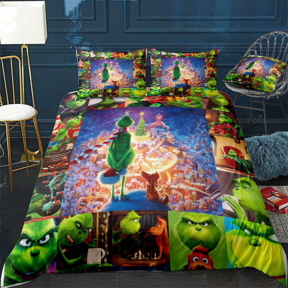 The Grinch Bedding Set (Duvet Cover & Pillow Shams)