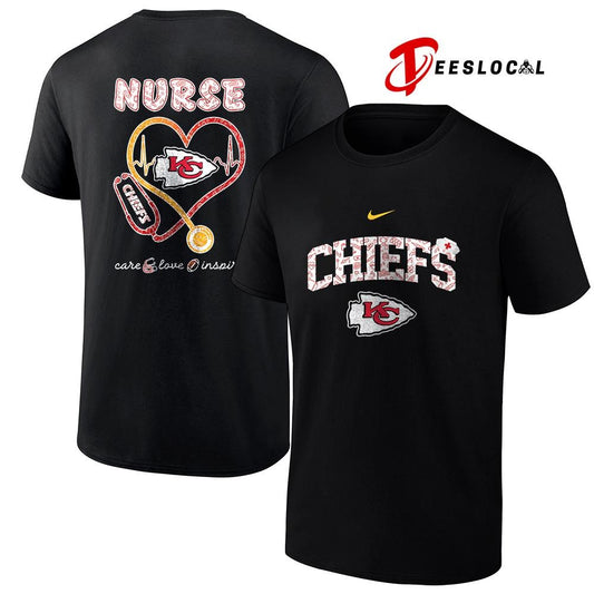Kansas City Chiefs x Nurse care love inspire logo shirt