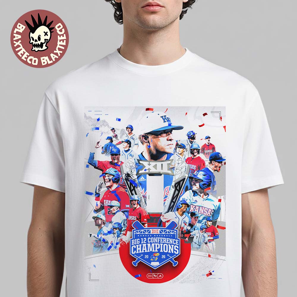 Kansas Jayhawks Baseball 2026 Big 12 Conference Champions T-Shirt