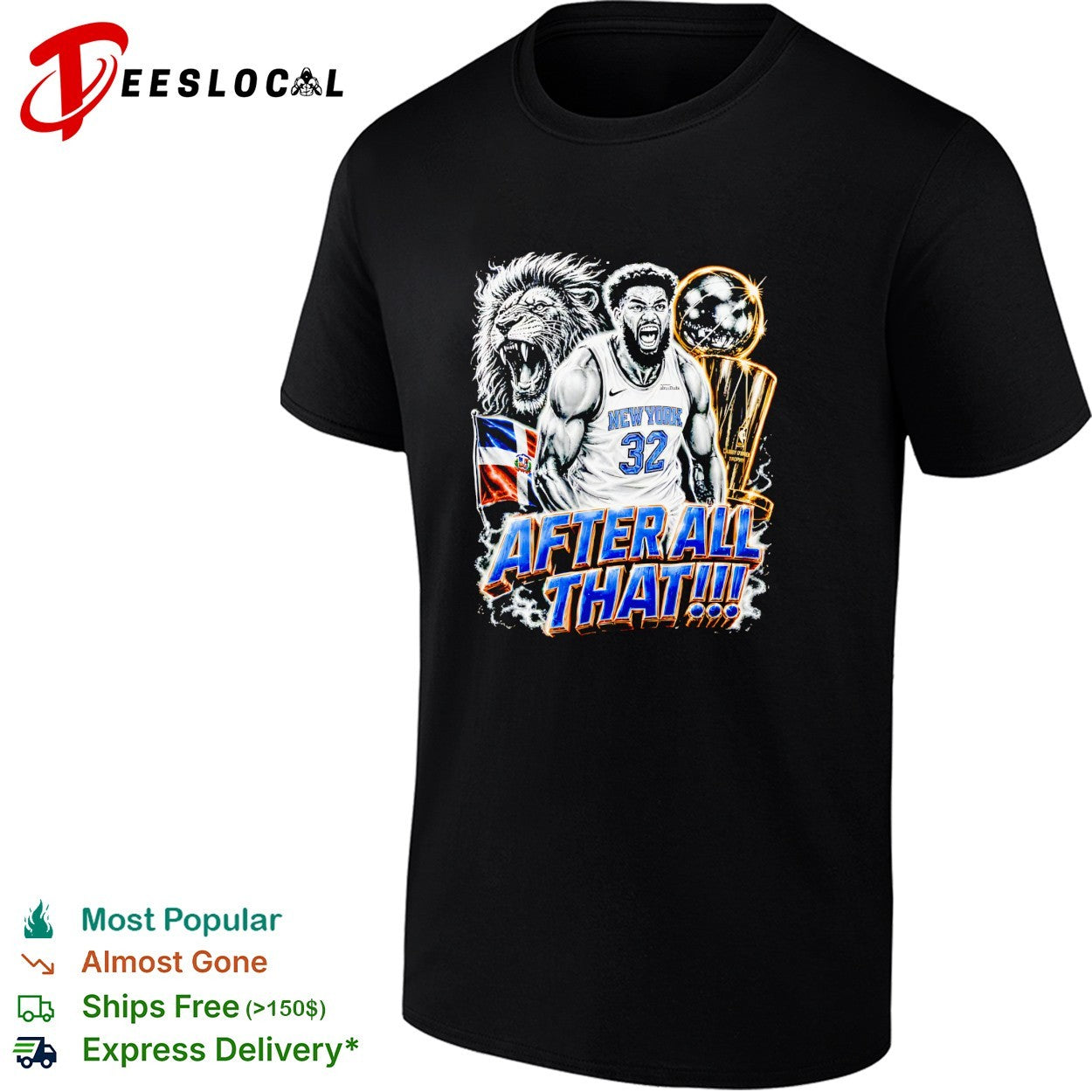Karl-Anthony Towns 32 lion After All That New York Knicks NBA Champions art shirt
