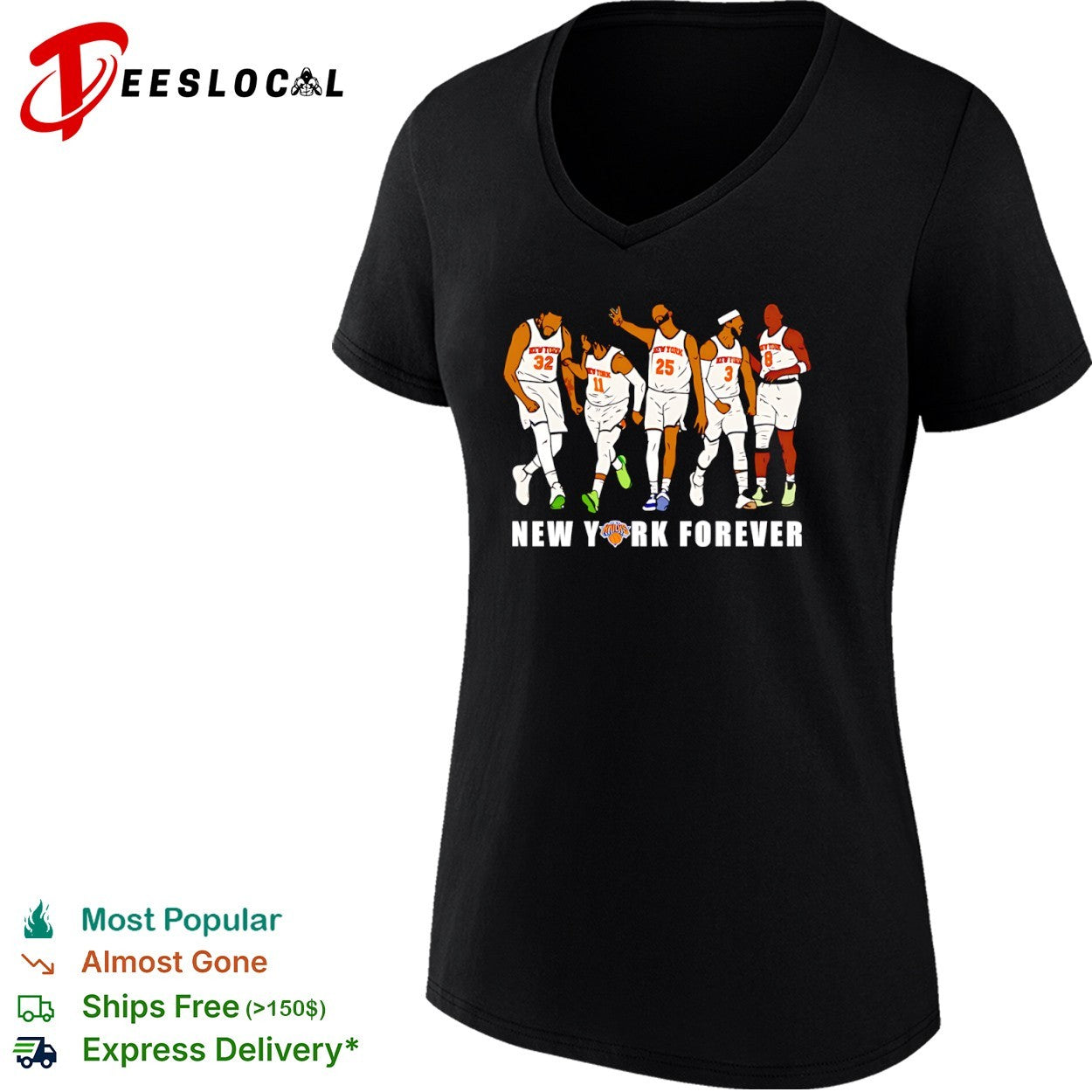 Karl Anthony Towns Jalen Brunson Mikal Bridges Josh Hart OG Anunoby New York Knicks shirt