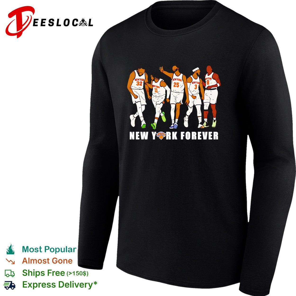 Karl Anthony Towns Jalen Brunson Mikal Bridges Josh Hart OG Anunoby New York Knicks shirt