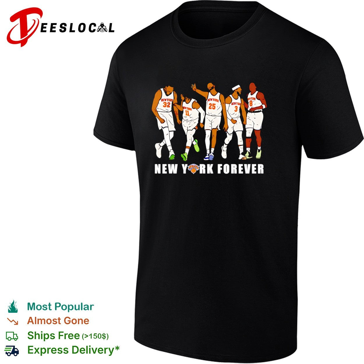 Karl Anthony Towns Jalen Brunson Mikal Bridges Josh Hart OG Anunoby New York Knicks shirt