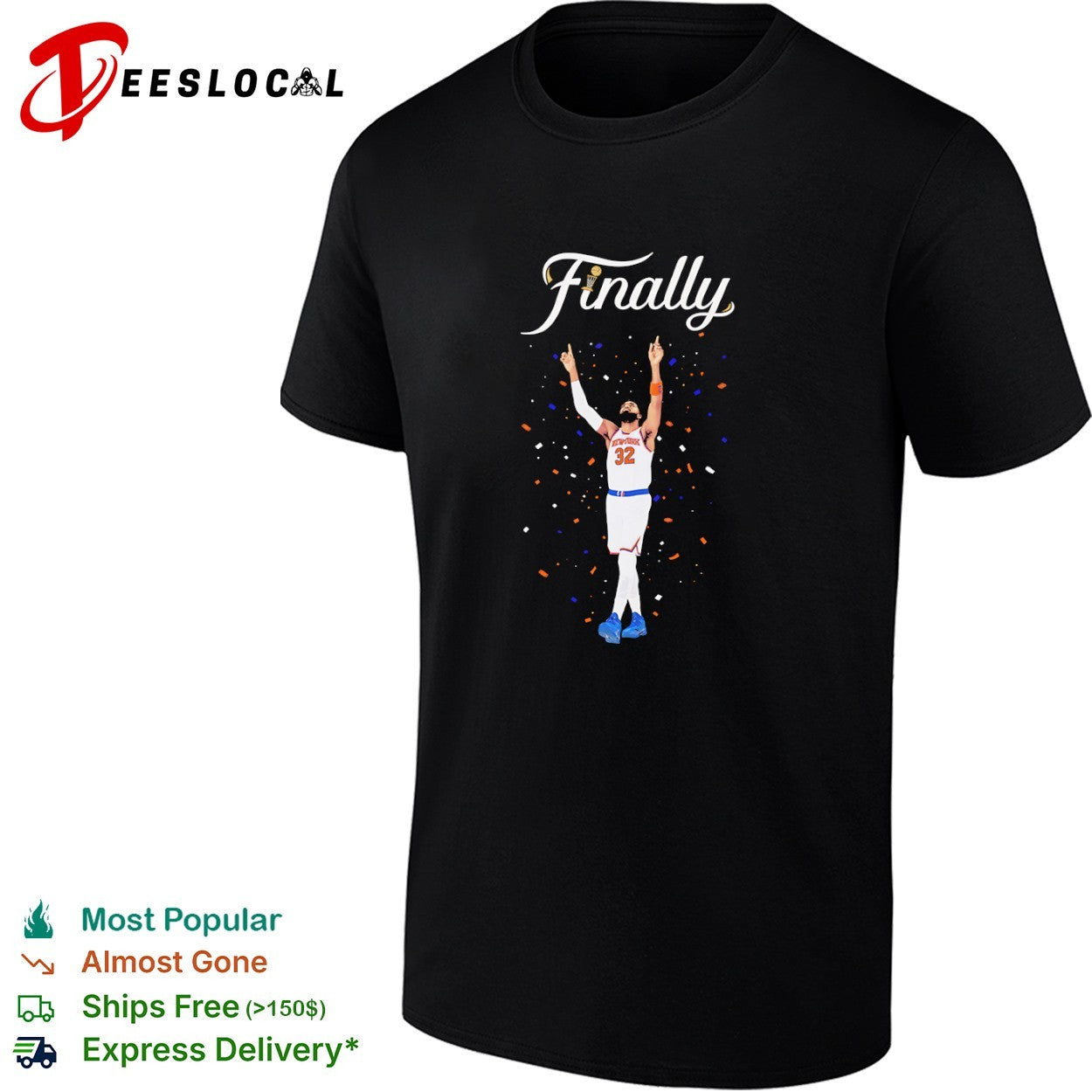 Karl-Anthony Towns New York Knicks Finally NBA Basketball Championship Player shirt