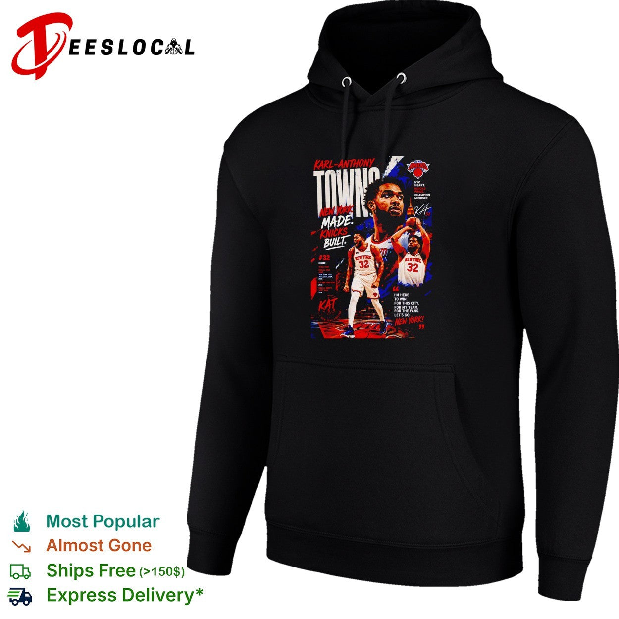 Karl-Anthony Towns New York Knicks NBA Made Knicks Built 32 Champion Mindset shirt