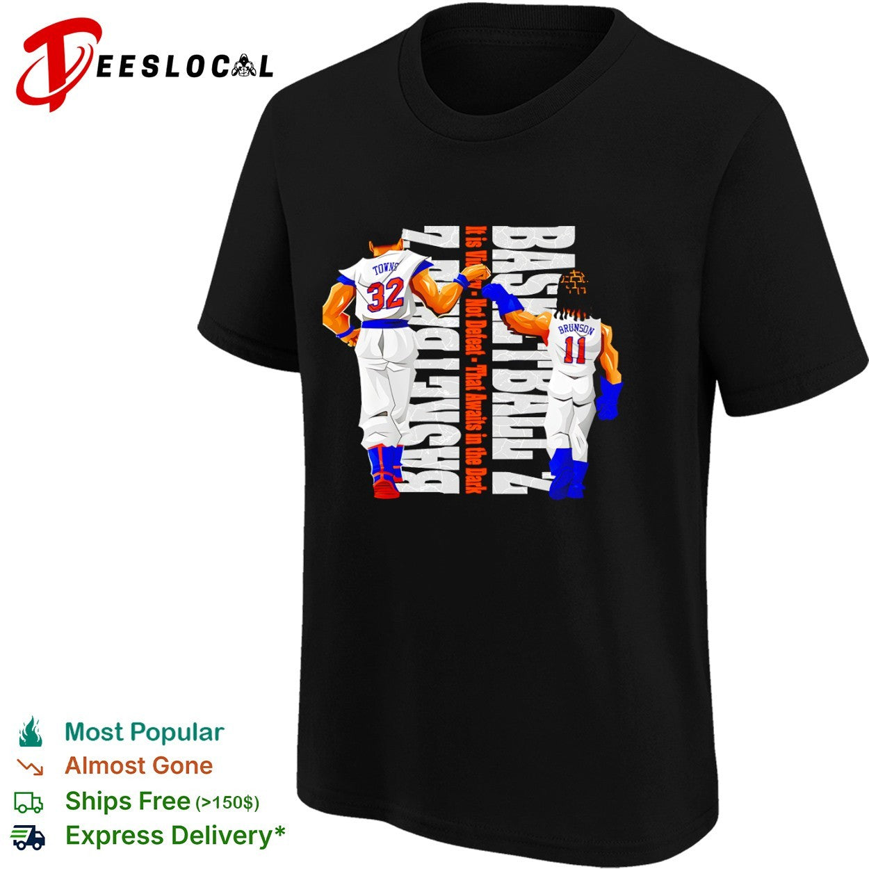 Karl-Anthony Towns and Jalen Brunson New York Knicks NBA It is Victory Not Defeat shirt