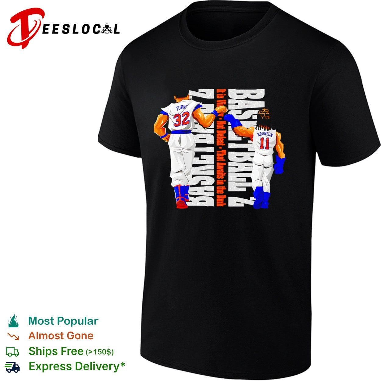 Karl-Anthony Towns and Jalen Brunson New York Knicks NBA It is Victory Not Defeat shirt