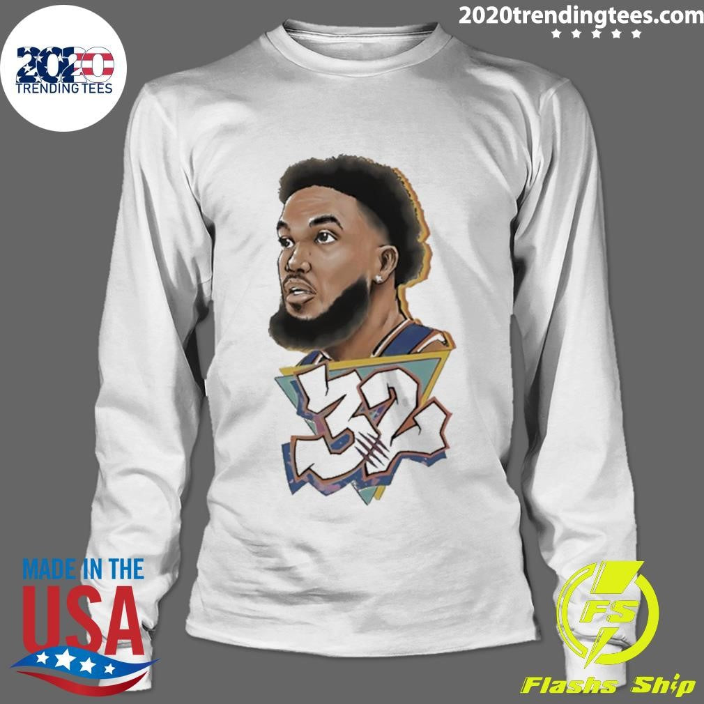 Kat32 Karl-anthony Towns New York Knicks Art Graphic Shirt