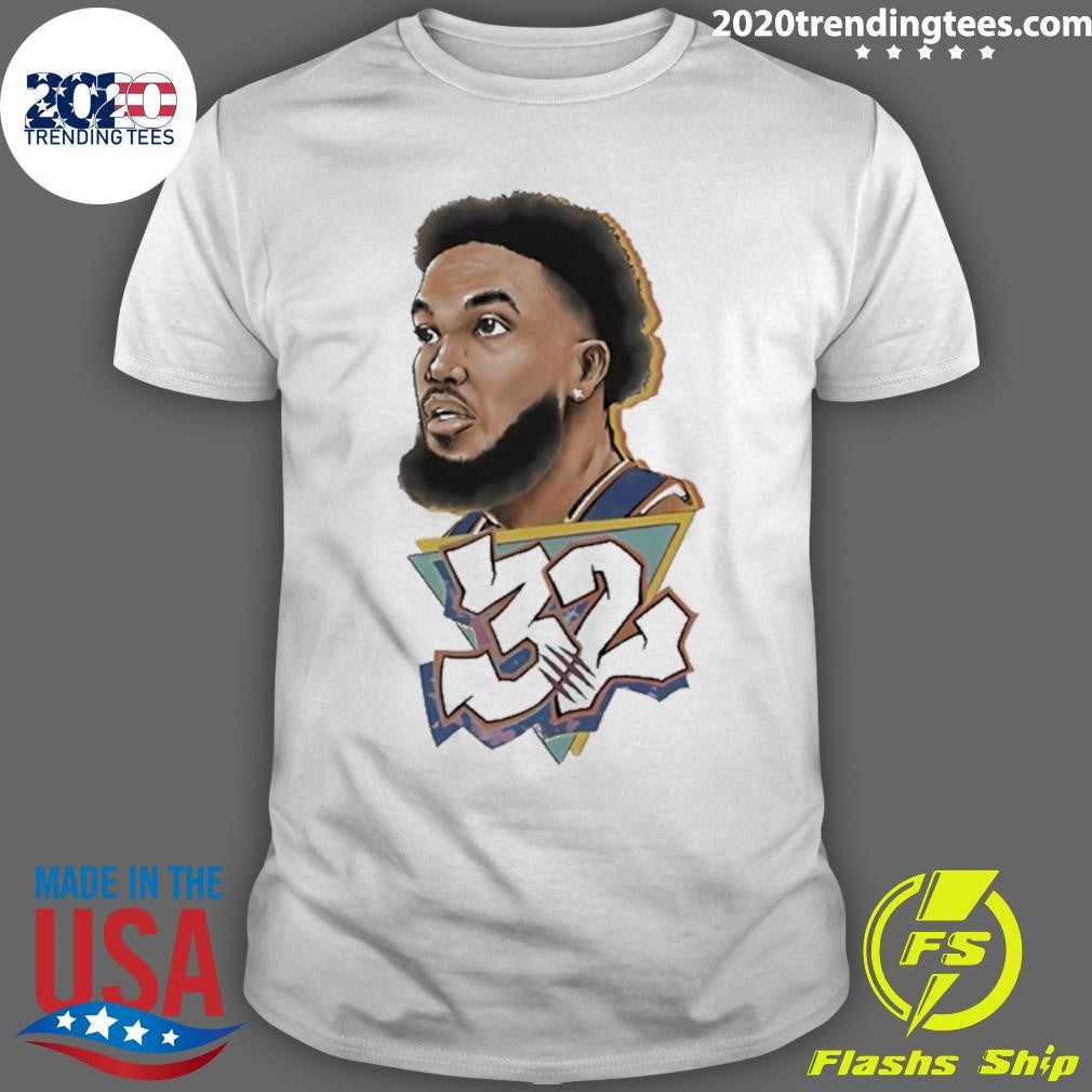 Kat32 Karl-anthony Towns New York Knicks Art Graphic Shirt