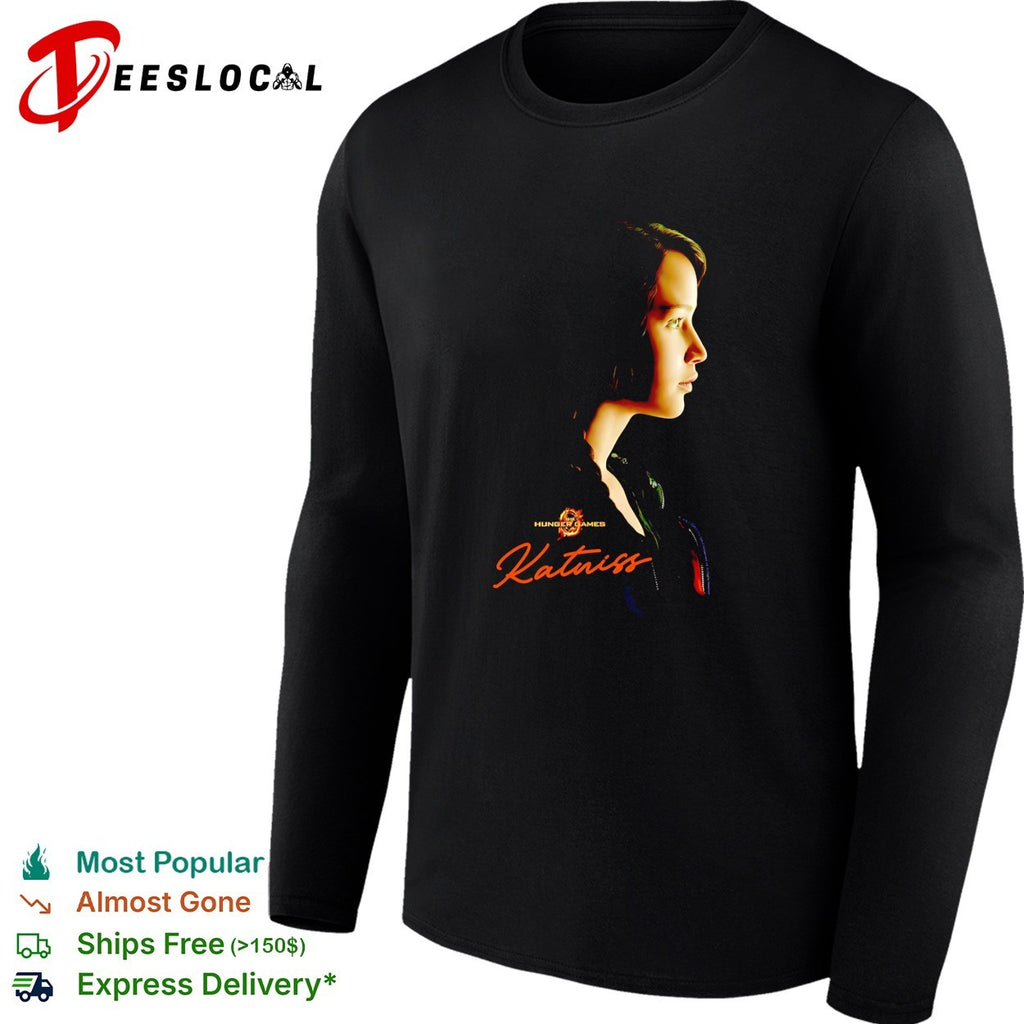 Katniss portrait vintage poster shirt