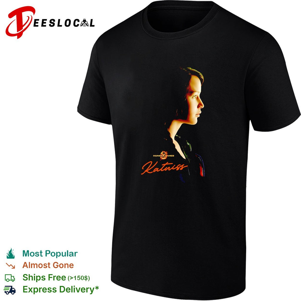 Katniss portrait vintage poster shirt