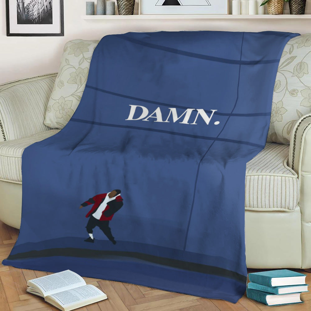 Kendrick Lamar DAMN II Fleece Throw Blanket