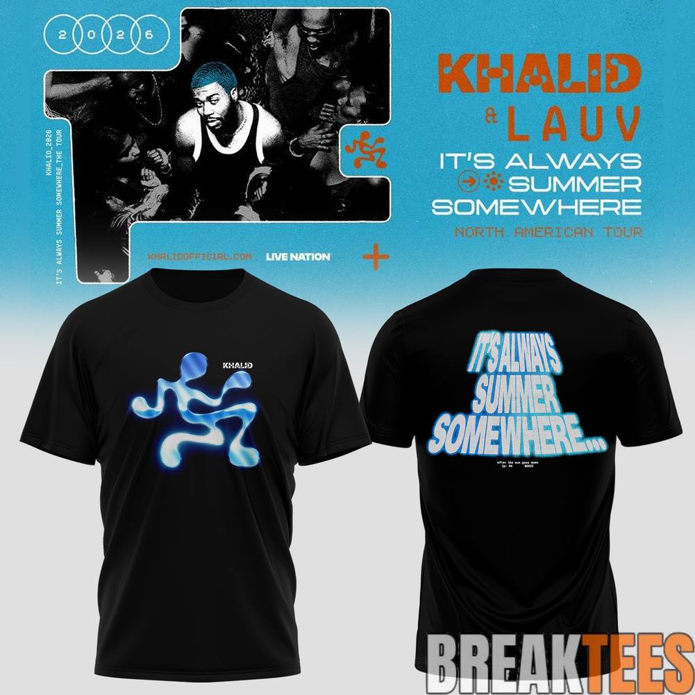 Khalid Its Always Summer Somewhere Tour 2026 Shirt
