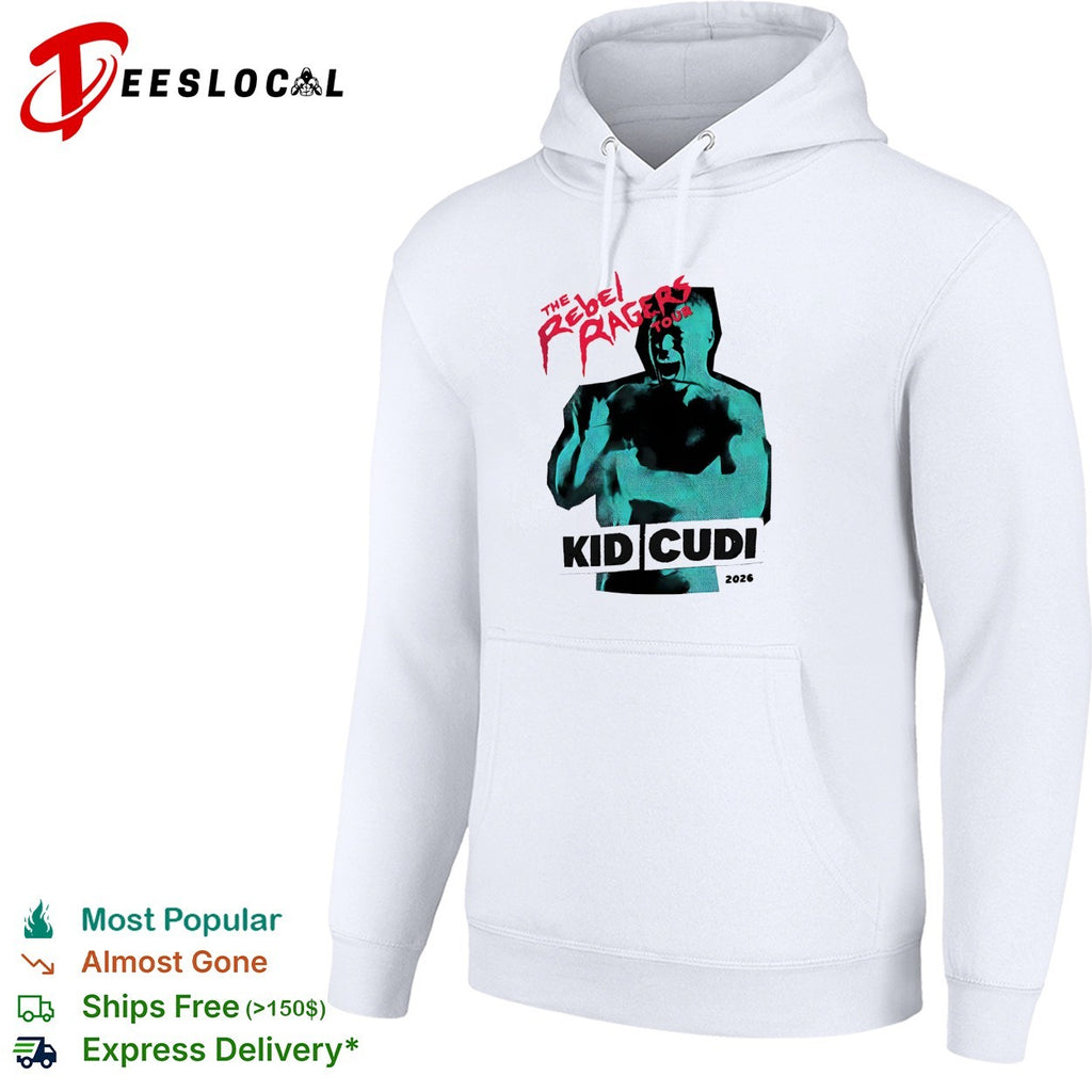 Kid Cudi The Rebel Ragers Tour 2026 North America vintage shirt