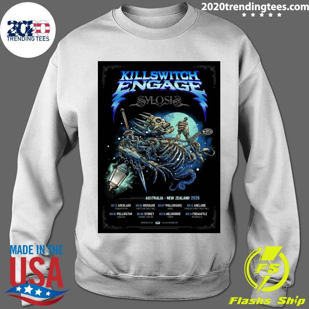 Killswitch Engage With Sylosis Australia And New Zealand 2026 Tour Shirt