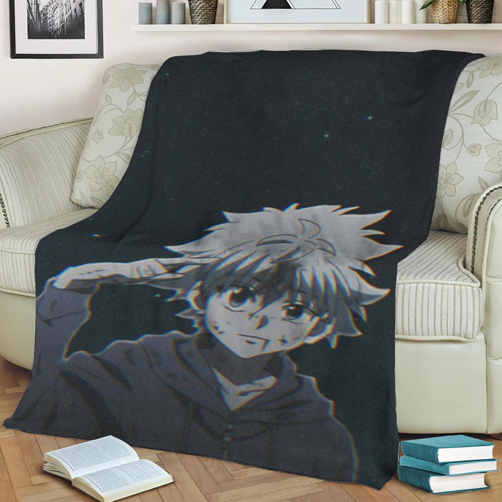Killua Fleece Throw Blanket