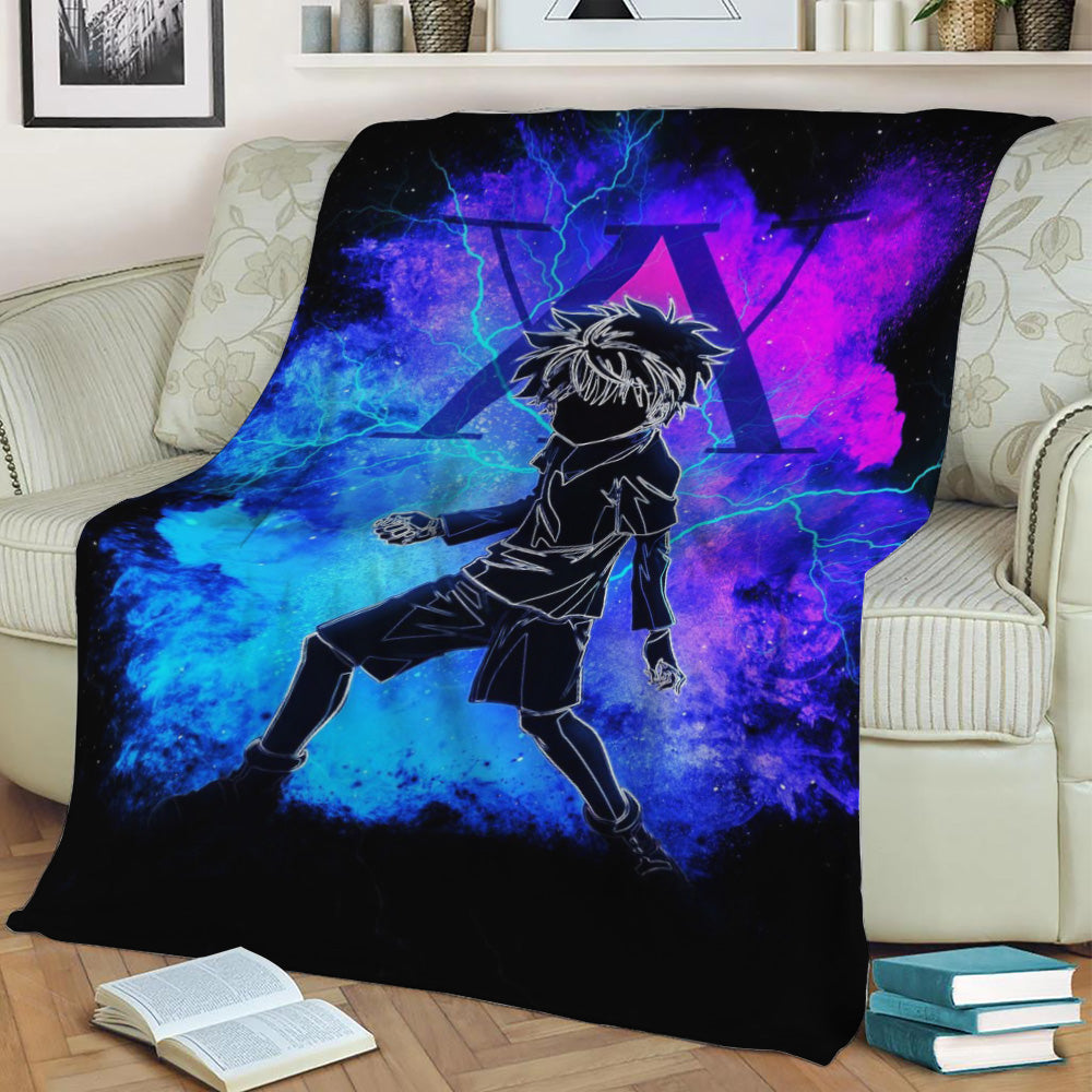 Killua hunter x hunter Fleece Throw Blanket