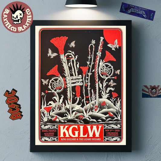 King Gizzard And the Lizard Wizard Paris France 2025 Venue Poster At La Seine Musicale On November 5 2025 Home Decor Poster Canvas