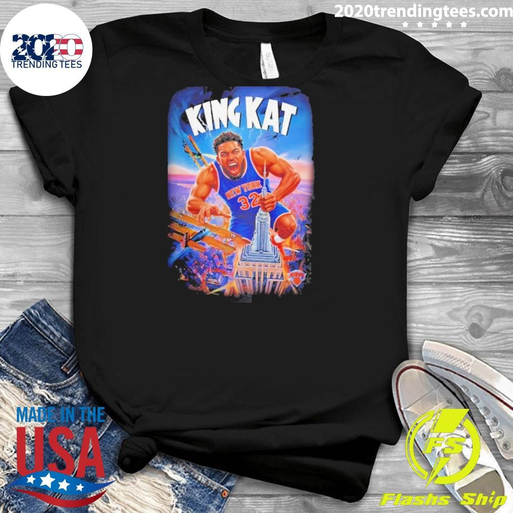 King Kat Karl-anthony Towns New York Knicks Nba Basketball City Skyline 2026 Shirt