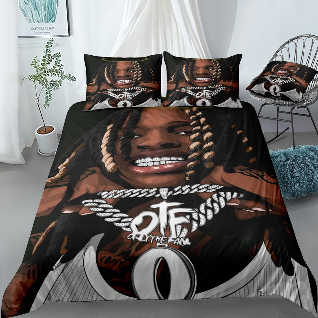King Von Bedding Set (Duvet Cover & Pillow Shams)