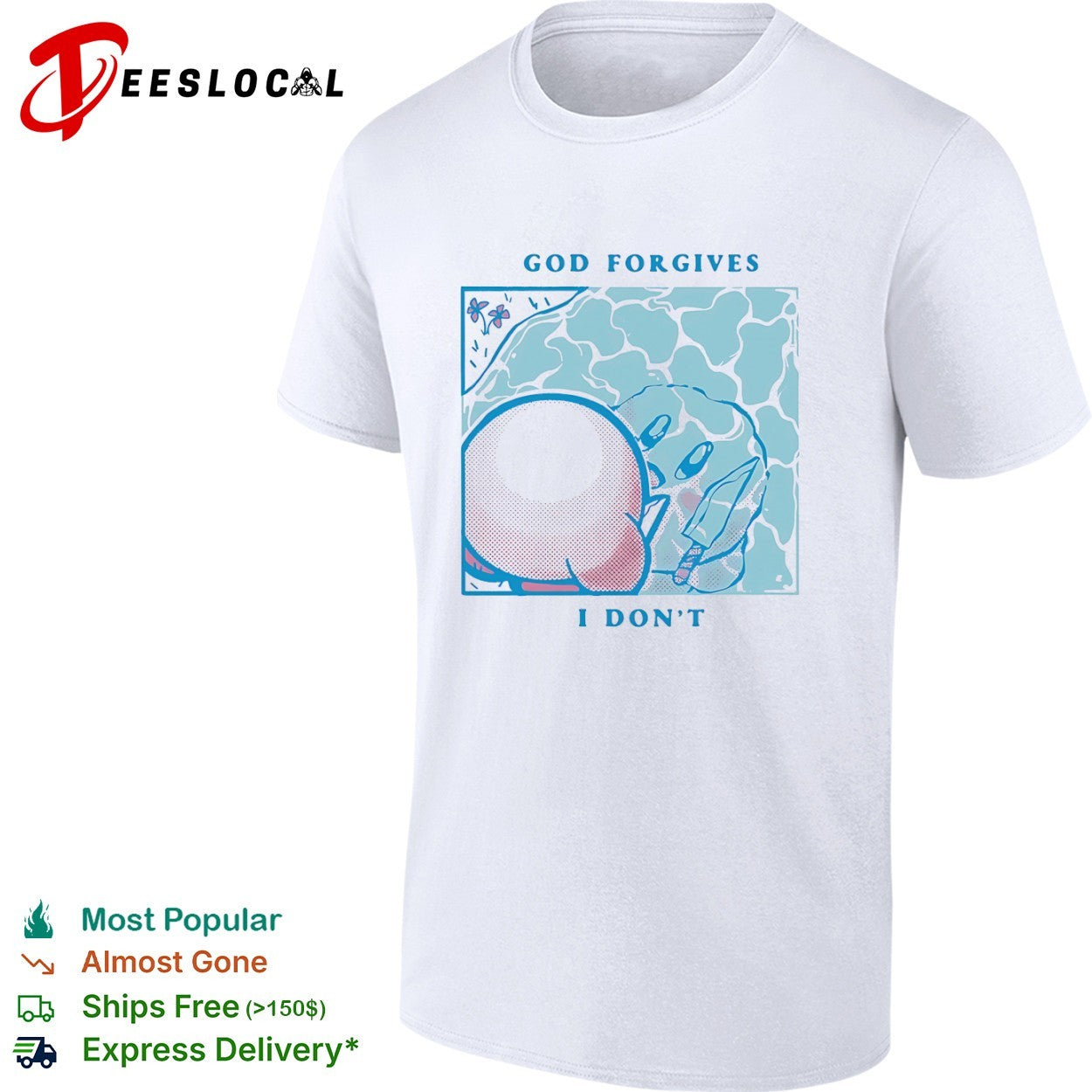 Kirby God Forgives I Dont Nintendo Pop Culture Shirt