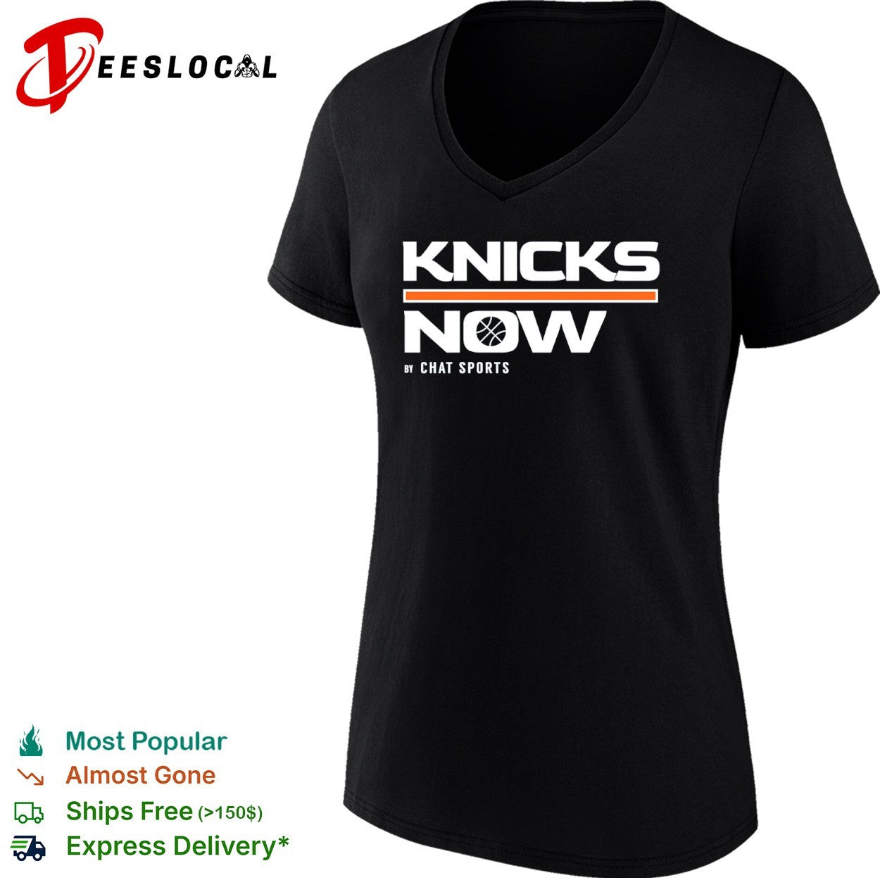 Knicks Now by Chat Sports New York Knicks National Basketball shirt
