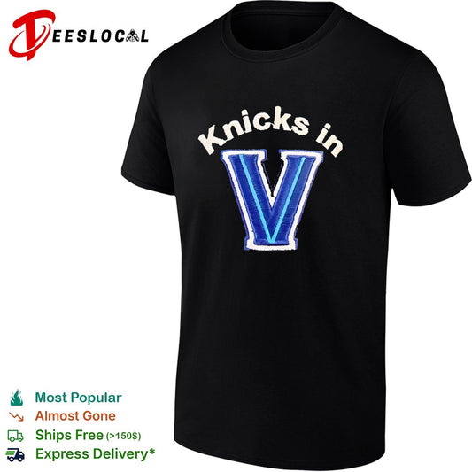 Knicks in V Villanova shirt