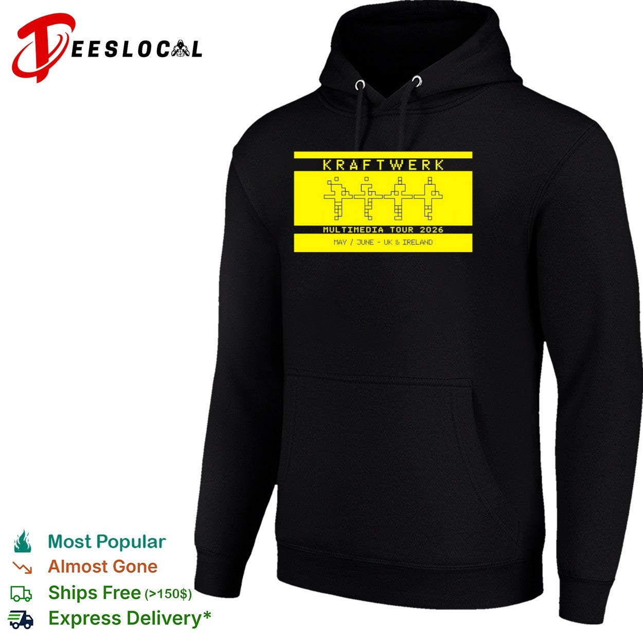 Kraftwerk Multimedia Tour 2026 May June UK Ireland Music Electronic Band tour shirt