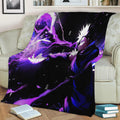 Kutukan gojo Fleece Throw Blanket